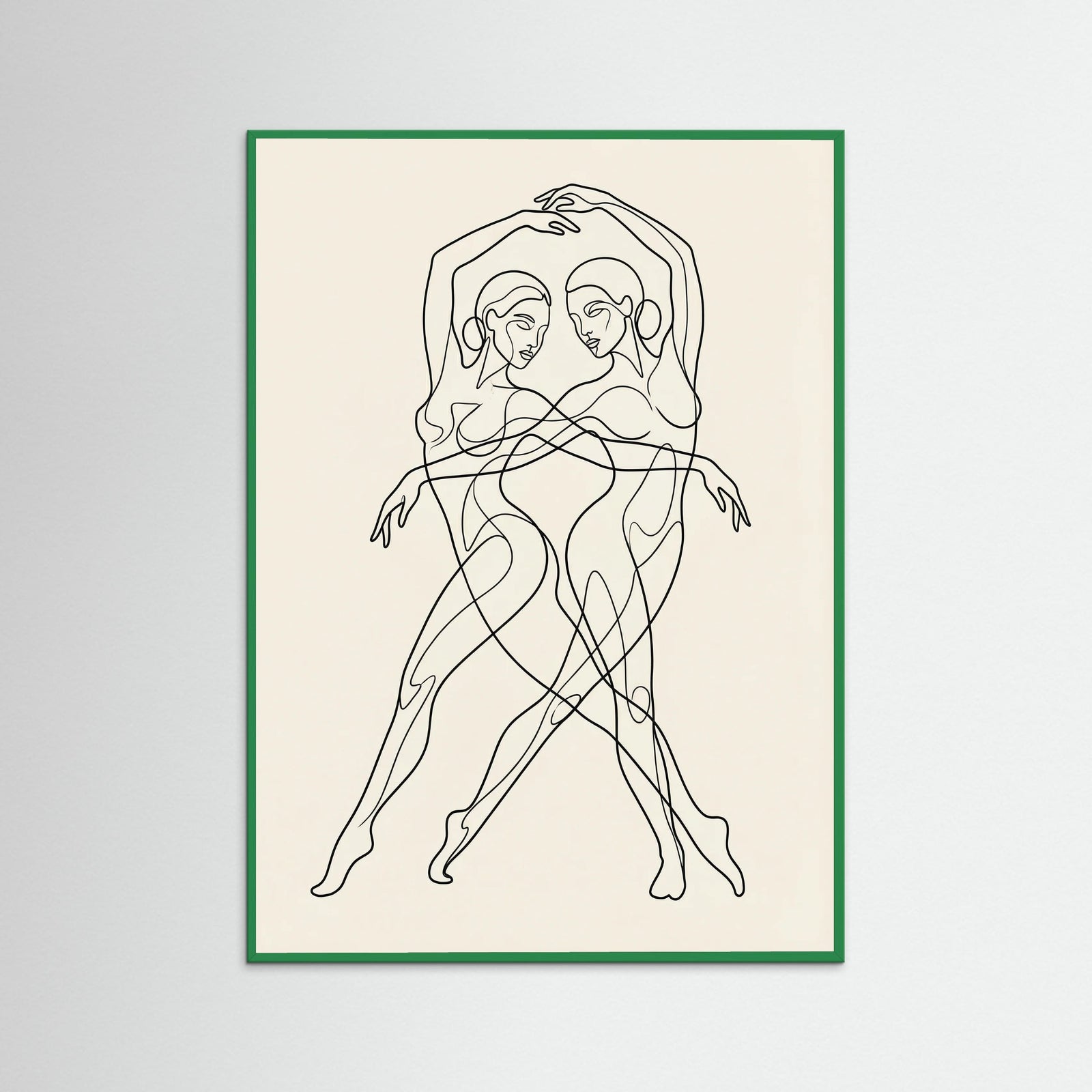 Green Wood Figurative Assemblage