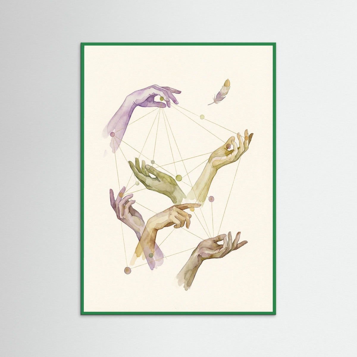 Green Wood Figured Constellations