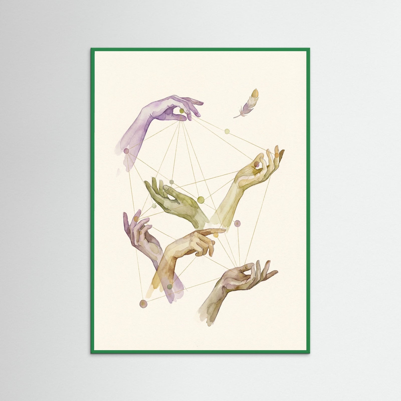 Green Wood Figured Constellations