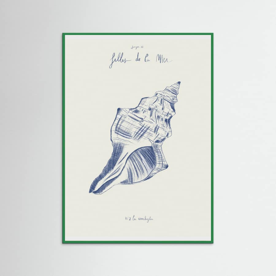 Filles de la mer n.2 - La conchiglia Poster – plakat og kunsttryk