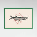 Fish In Geometrics Nº2 Poster – plakat og kunsttryk