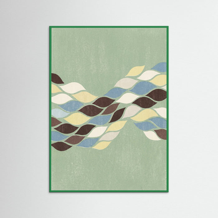 Green Wood Floating Spindles