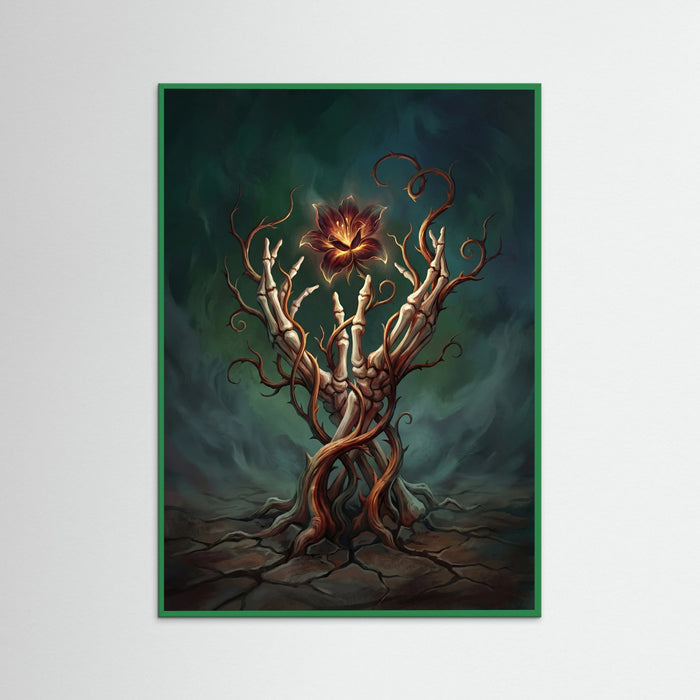 Green Wood Floral Enigma Blue