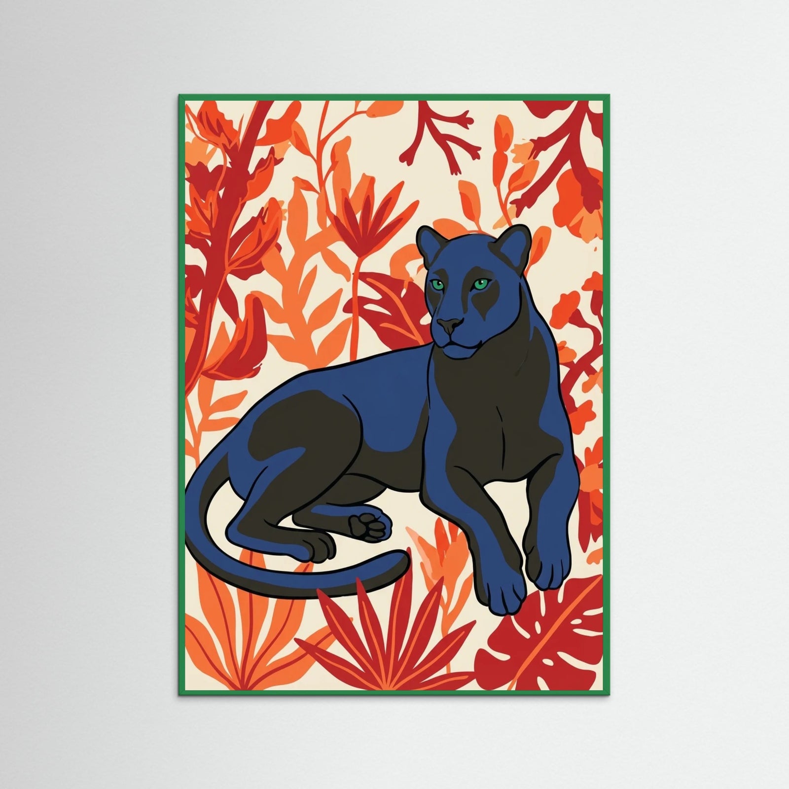 Green Wood Floral Gaze