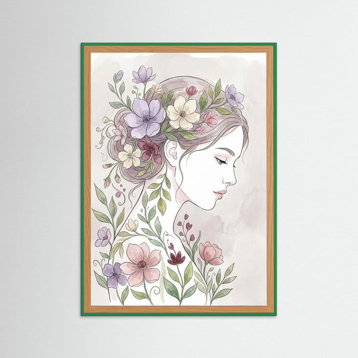 Green Wood Floral Muse