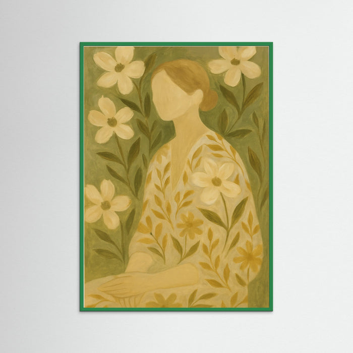 Green Wood Floral Quiet