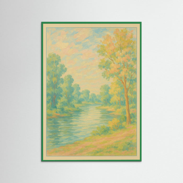 Green Wood Floral Still Life