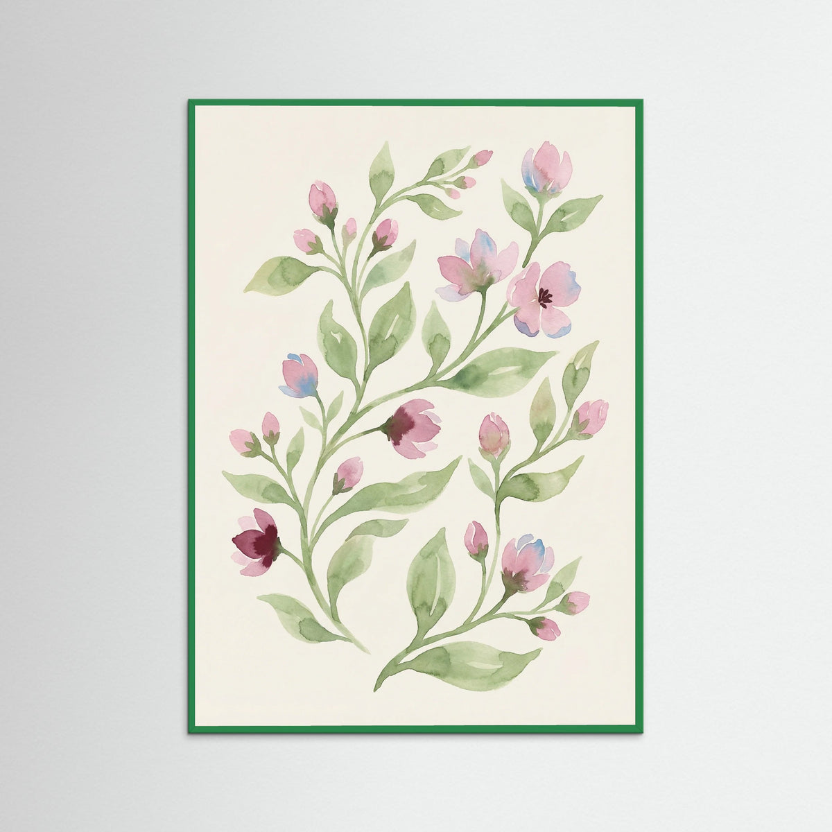 Green Wood Floral Whispers