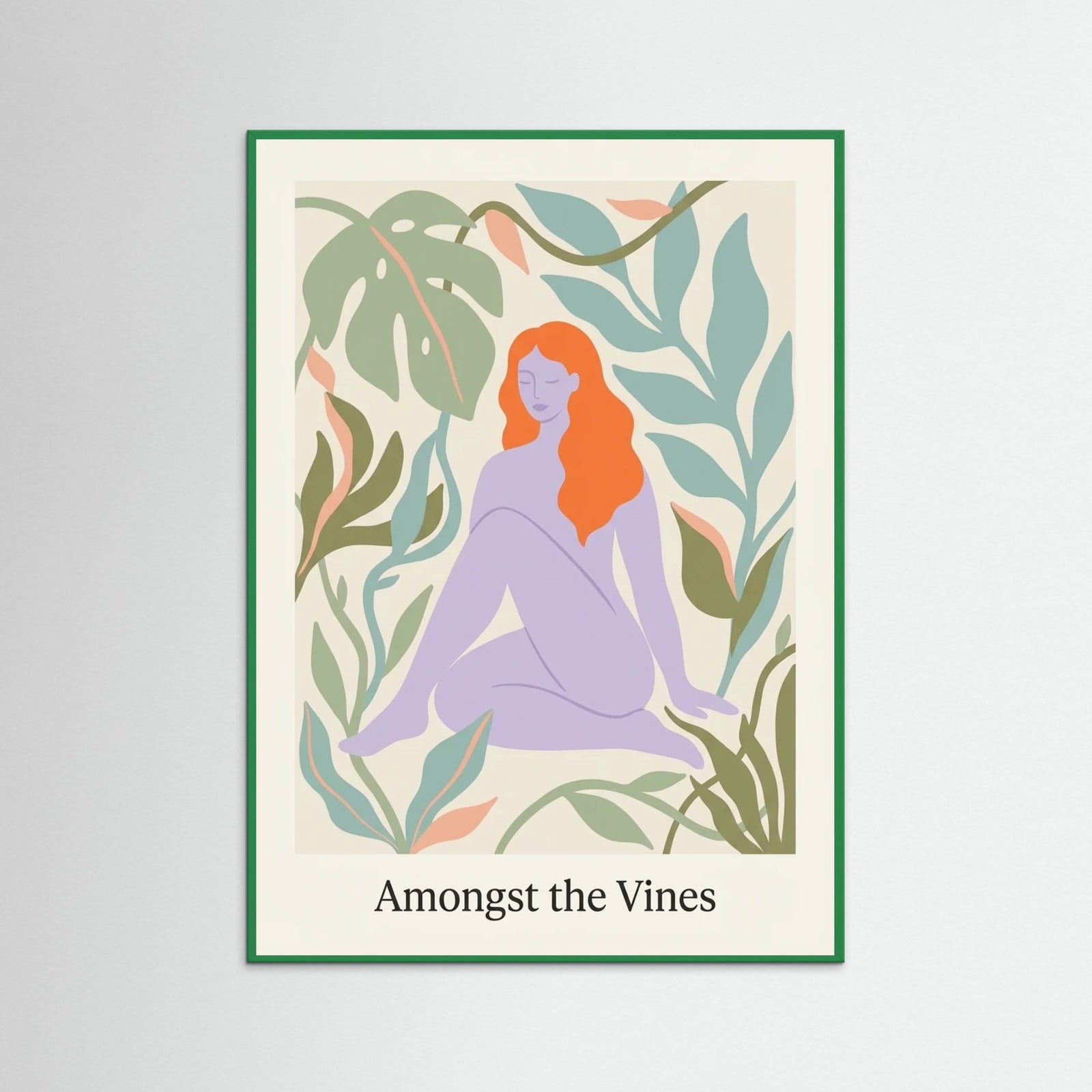 Green Wood Flower Embrace