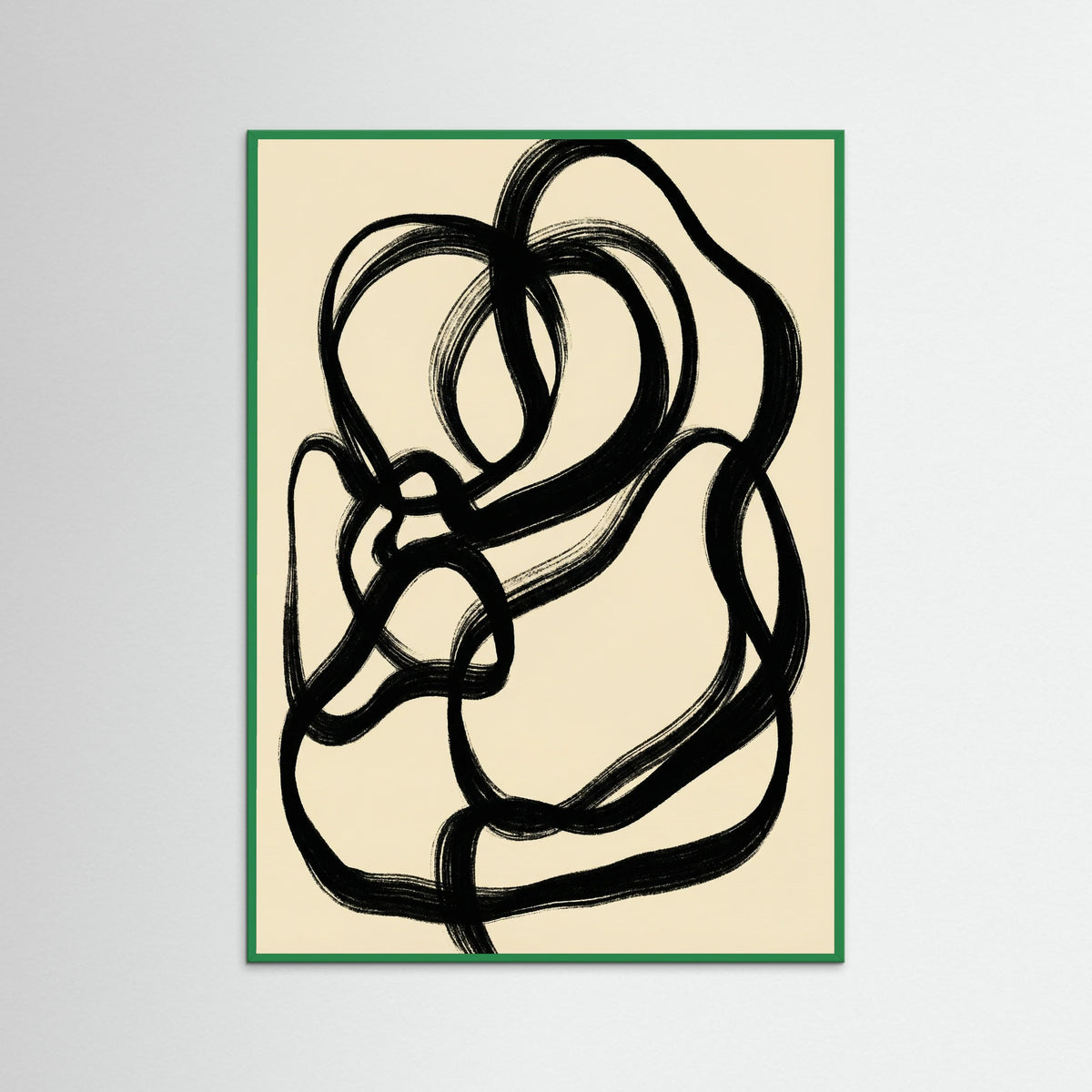 Green Wood Flowing Abstraction