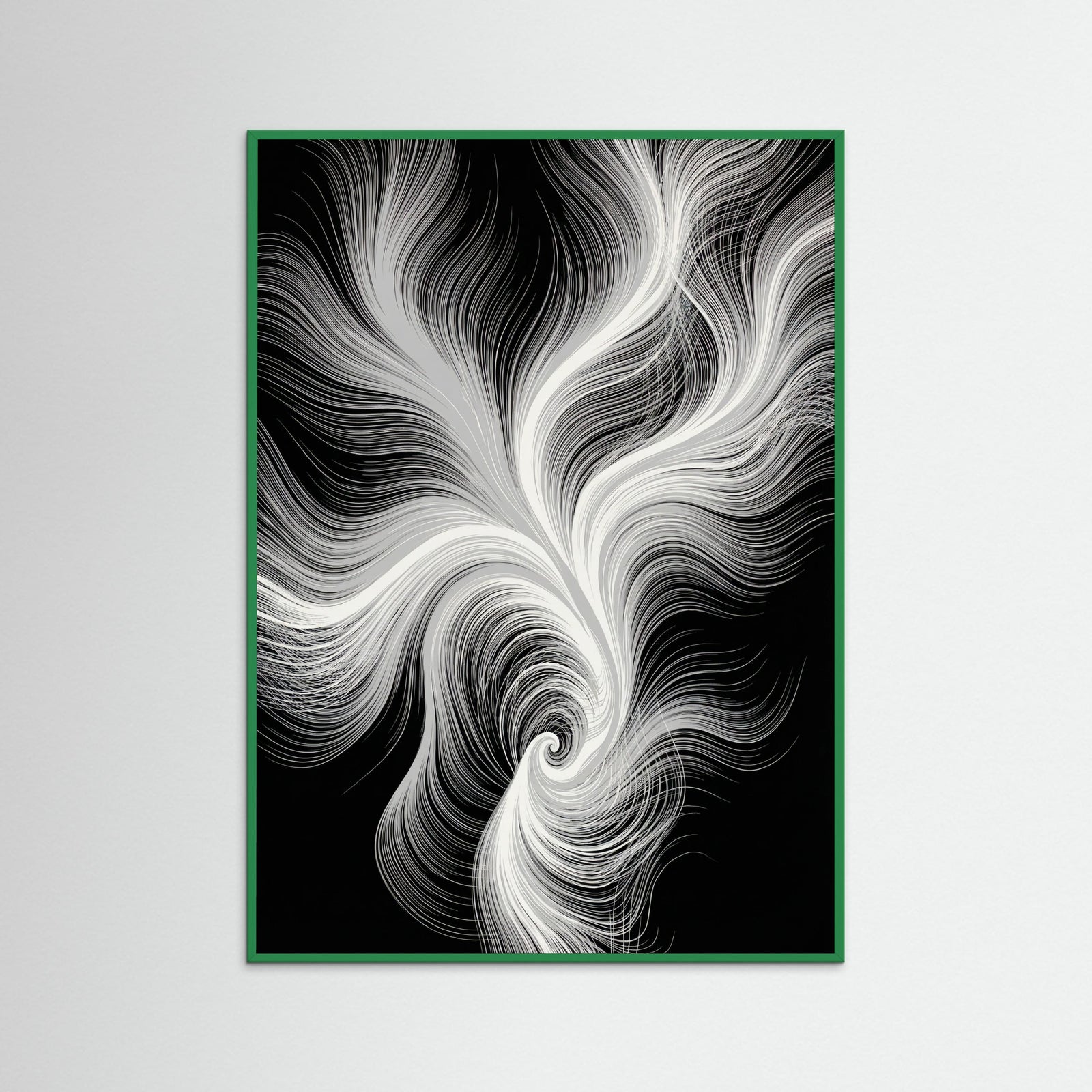 Green Wood Flowing Serenity