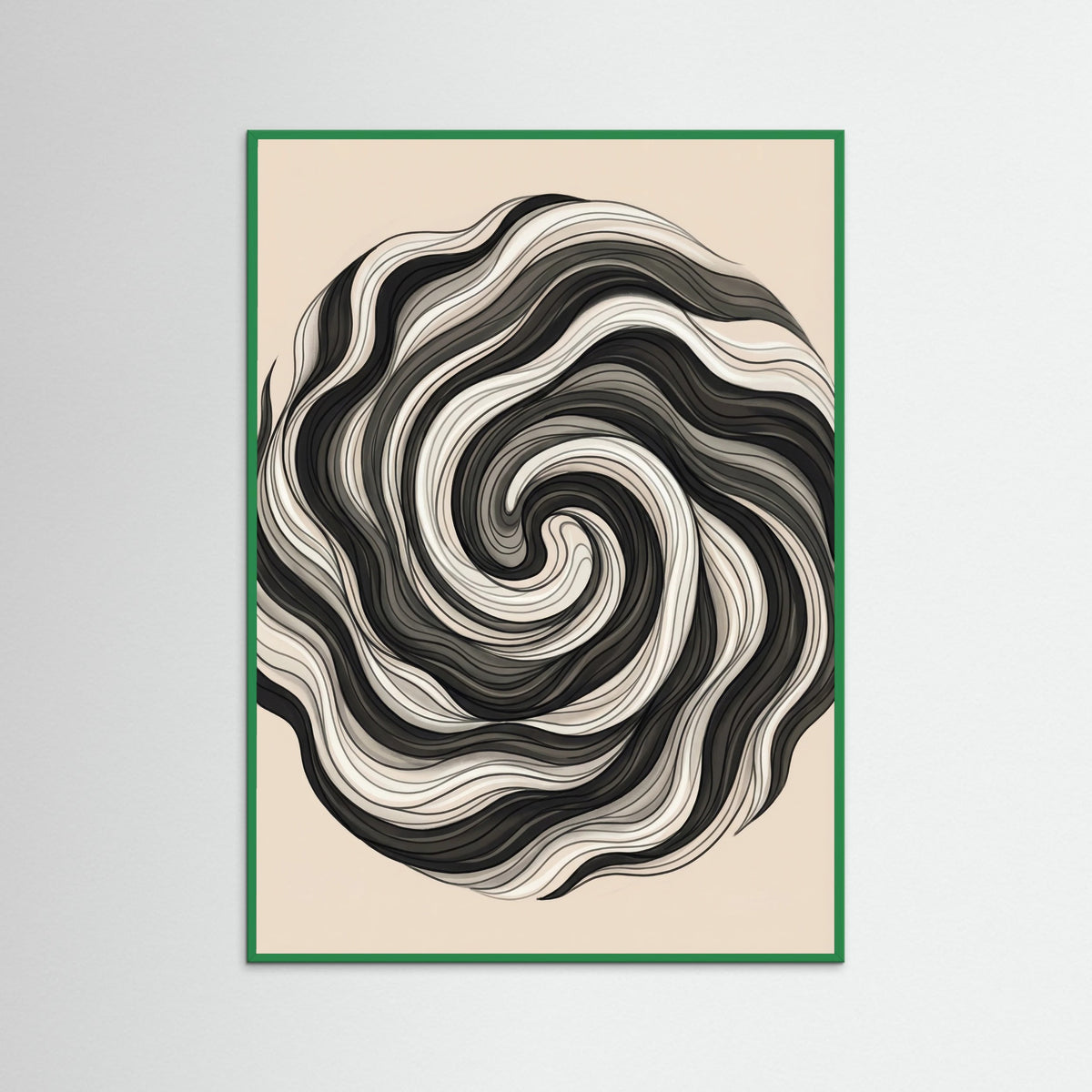 Green Wood Flowing Strands