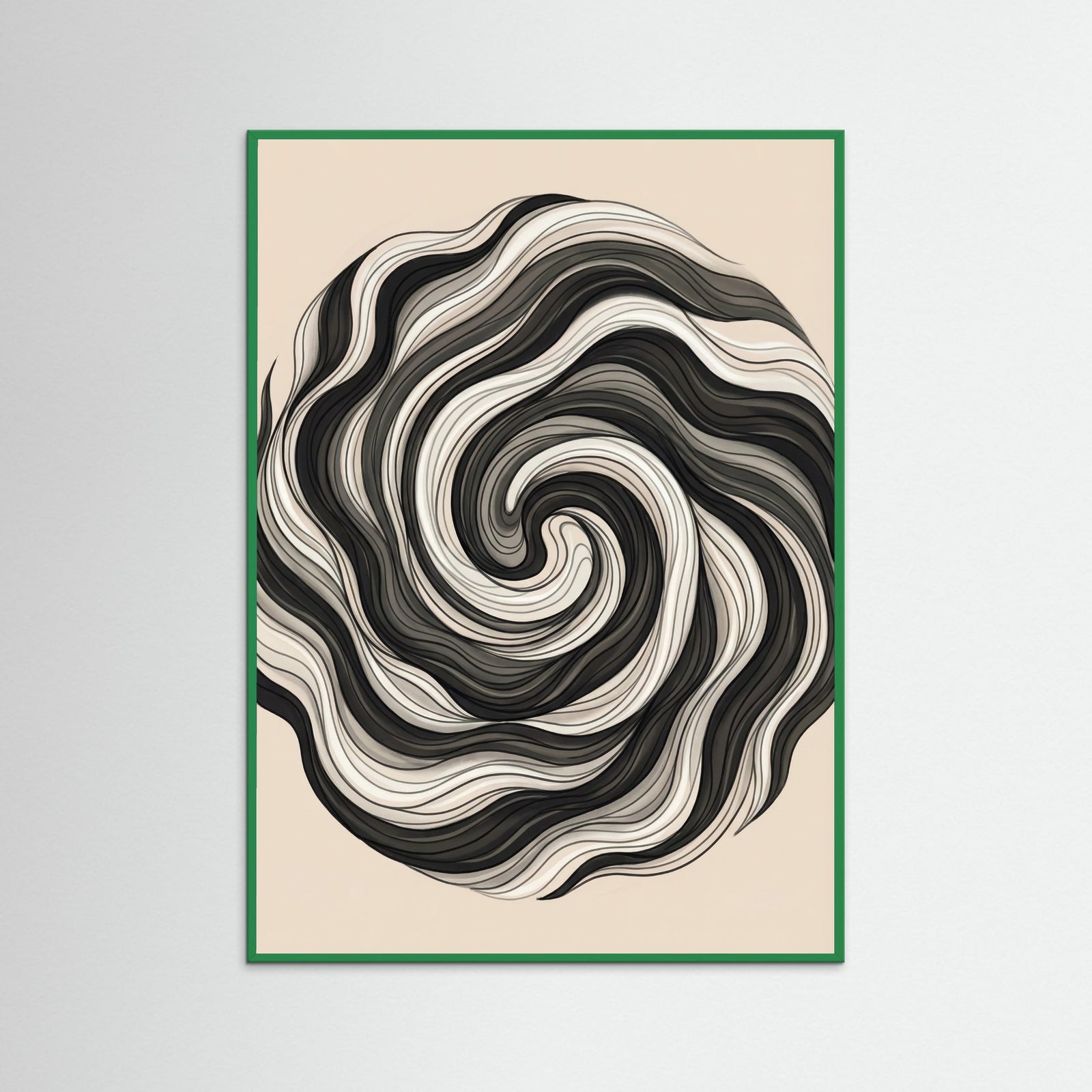 Green Wood Flowing Strands