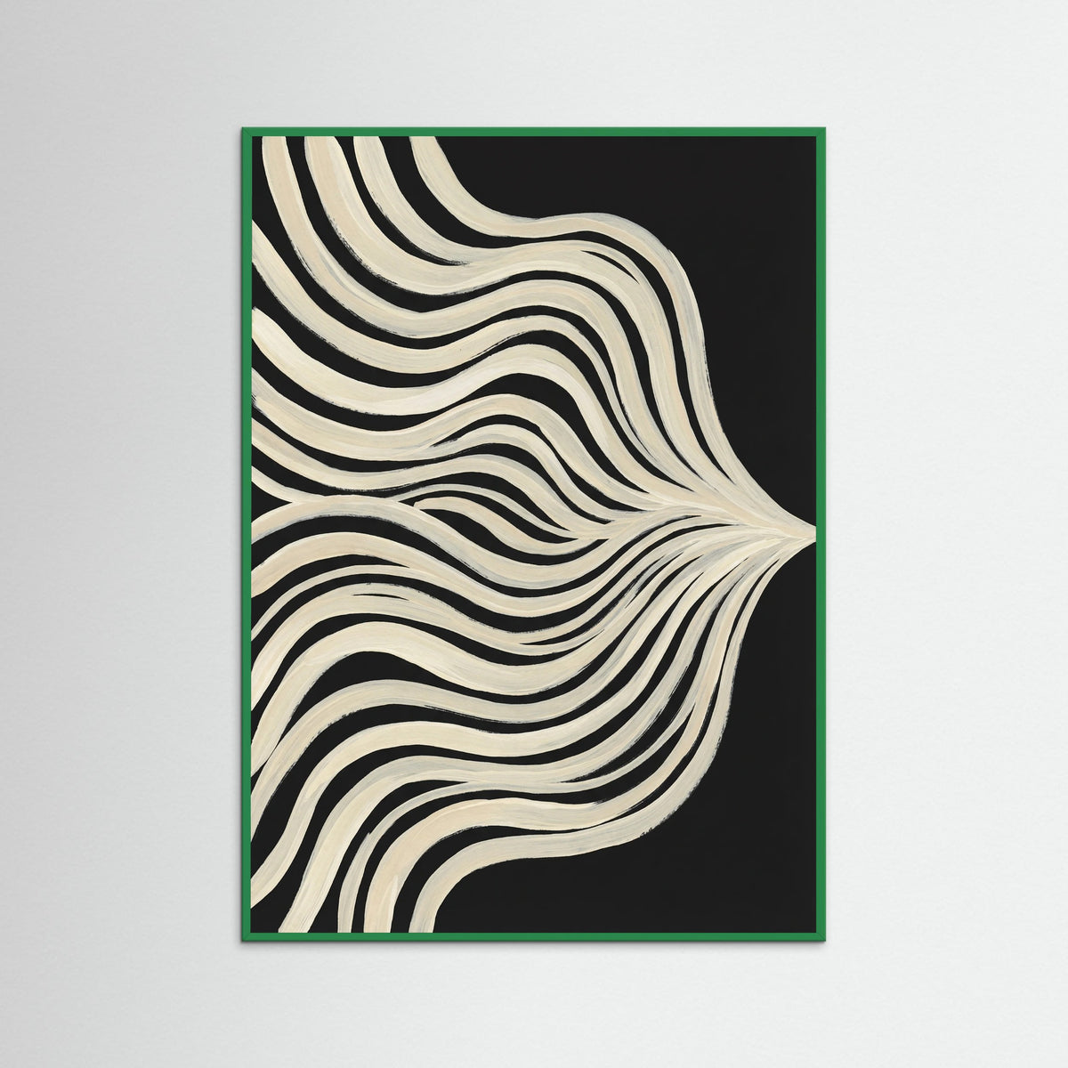 Green Wood Fluid Contours