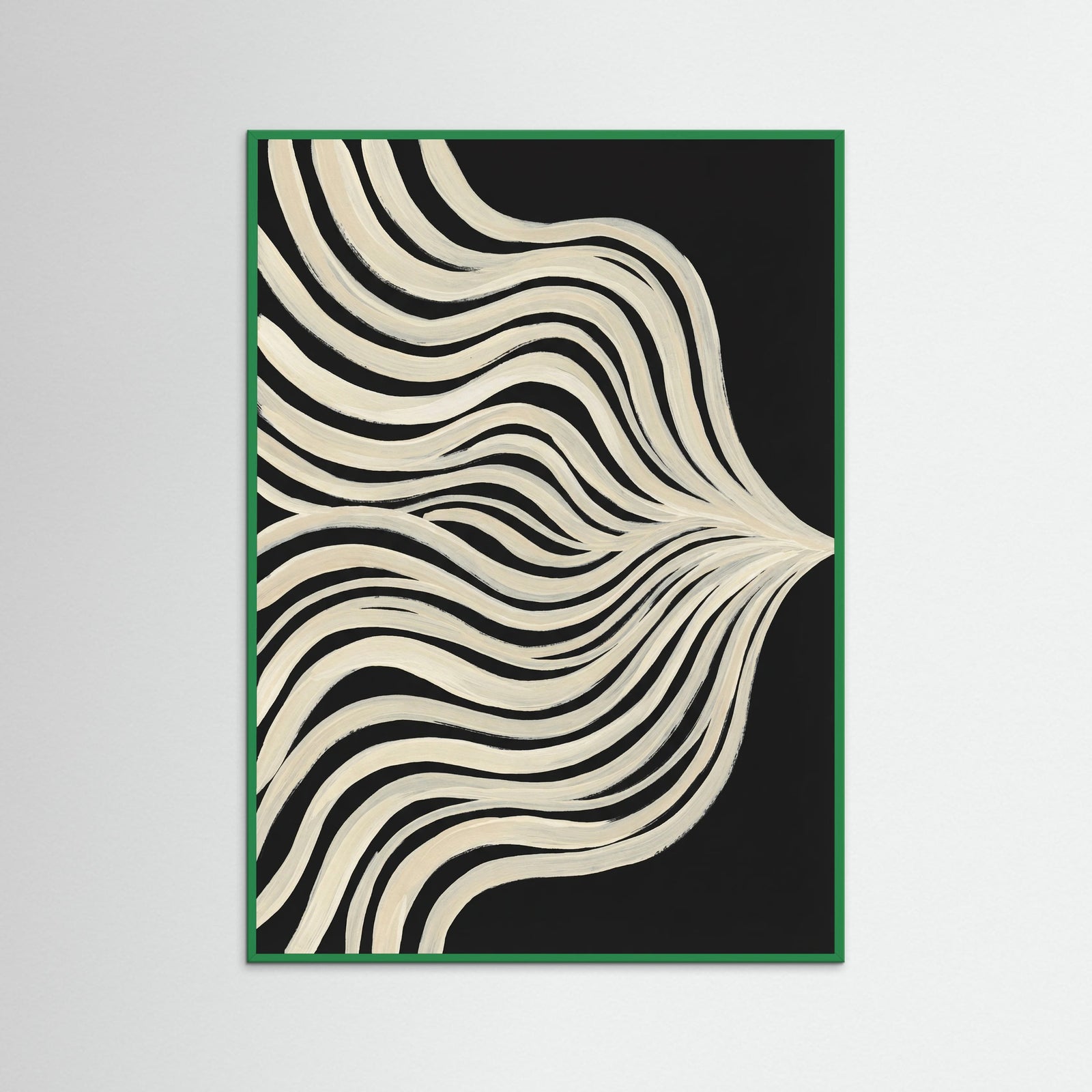 Green Wood Fluid Contours
