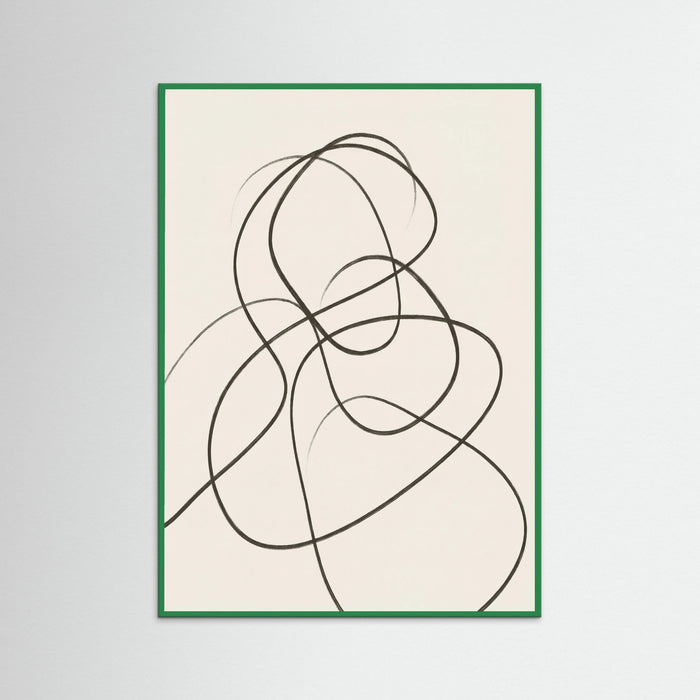 Green Wood Fluid Contours