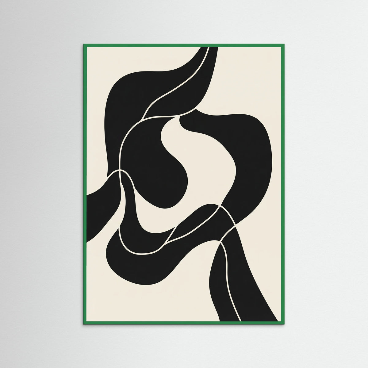 Green Wood Fluid Forms Black