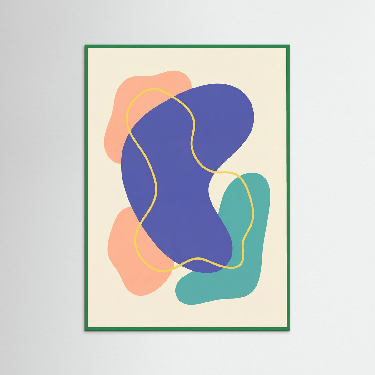 Green Wood Fluid Shapes Dance