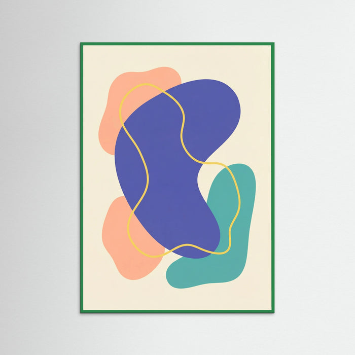 Green Wood Fluid Shapes Dance