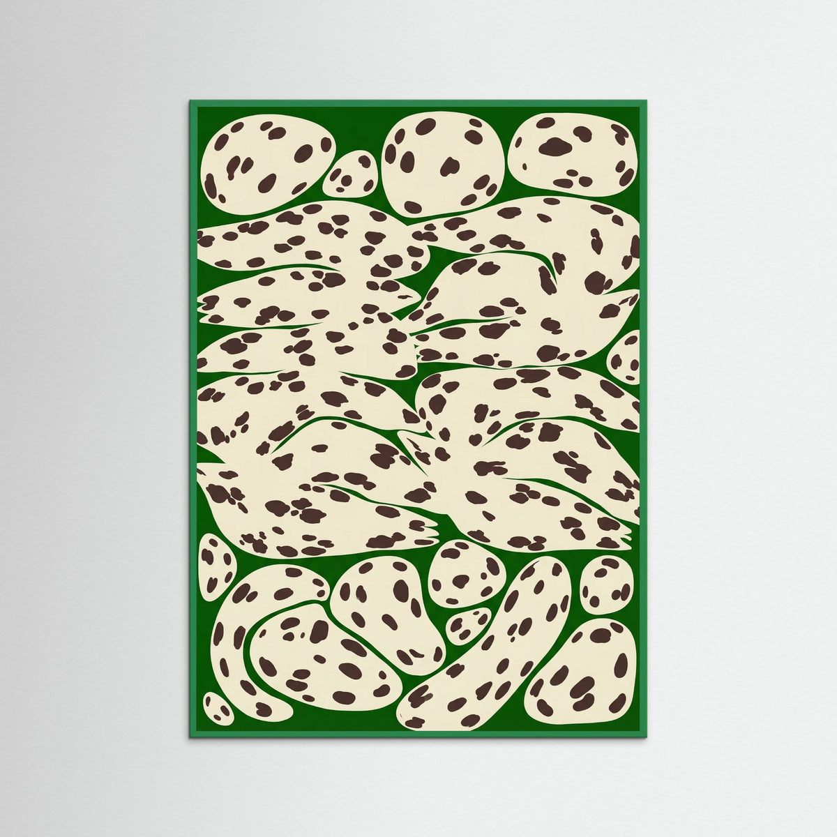Green Wood Fluid Spot Pattern