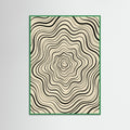 Green Wood Fluid Stripes
