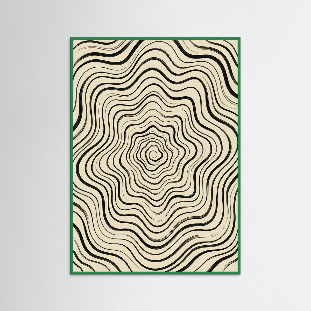 Green Wood Fluid Stripes