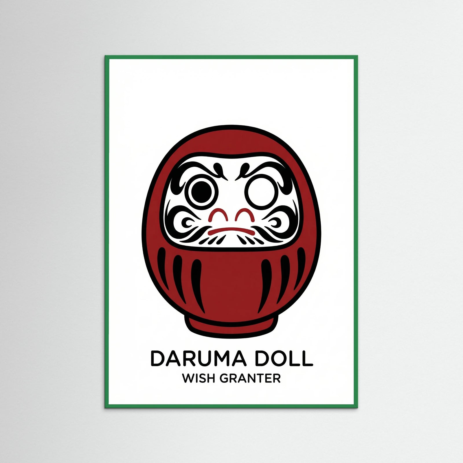 Green Wood Fortune Cat Charm