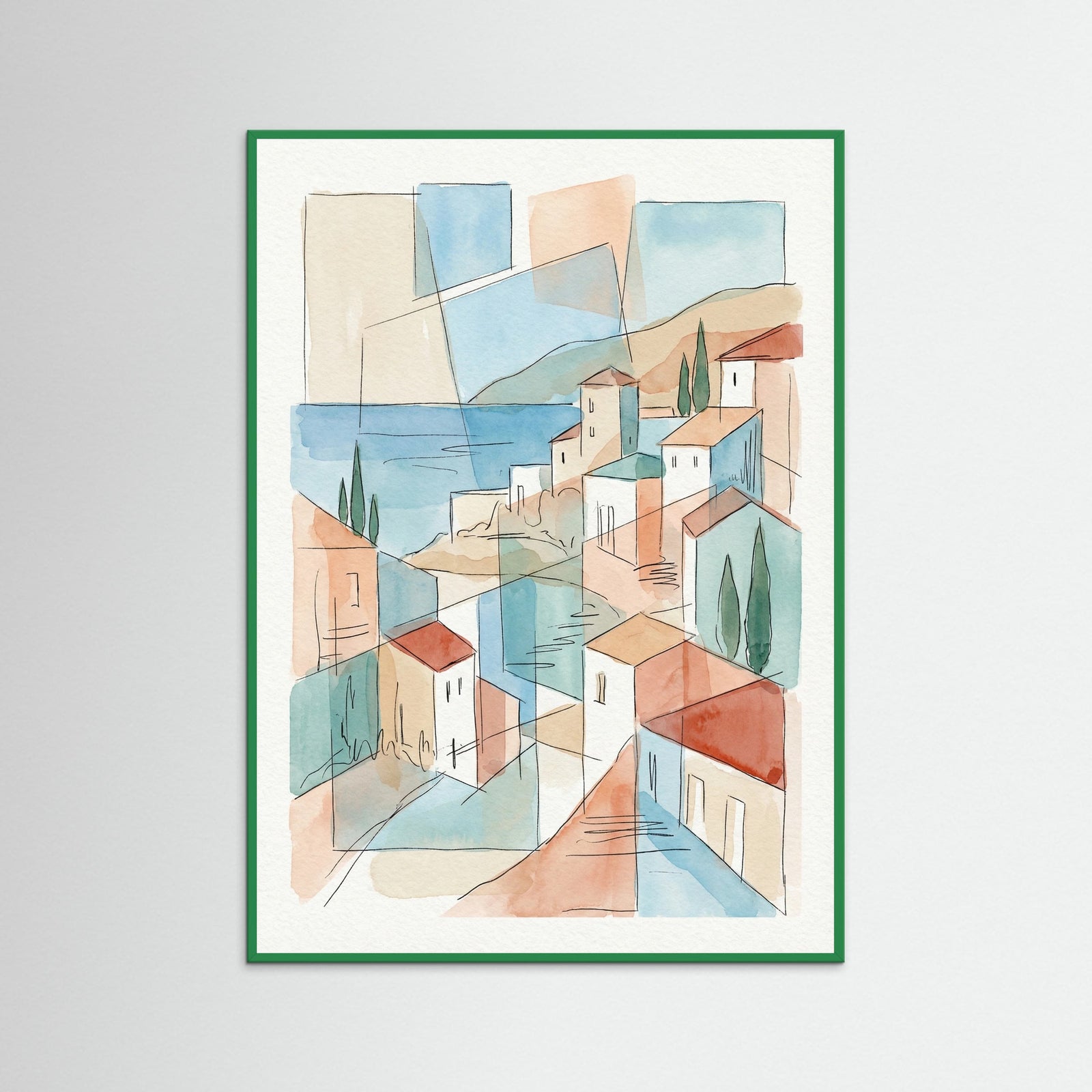 Green Wood Fragmented Mediterranean View