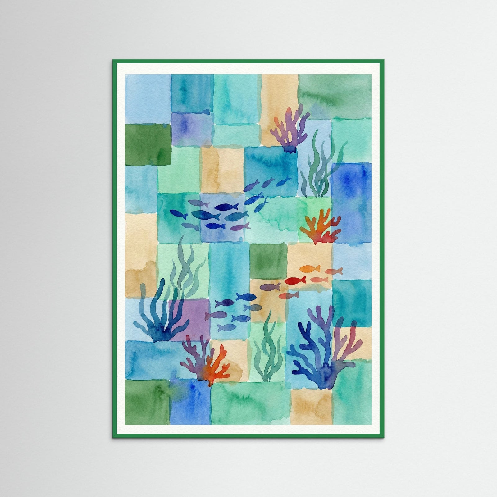 Green Wood Fragmented Oasis