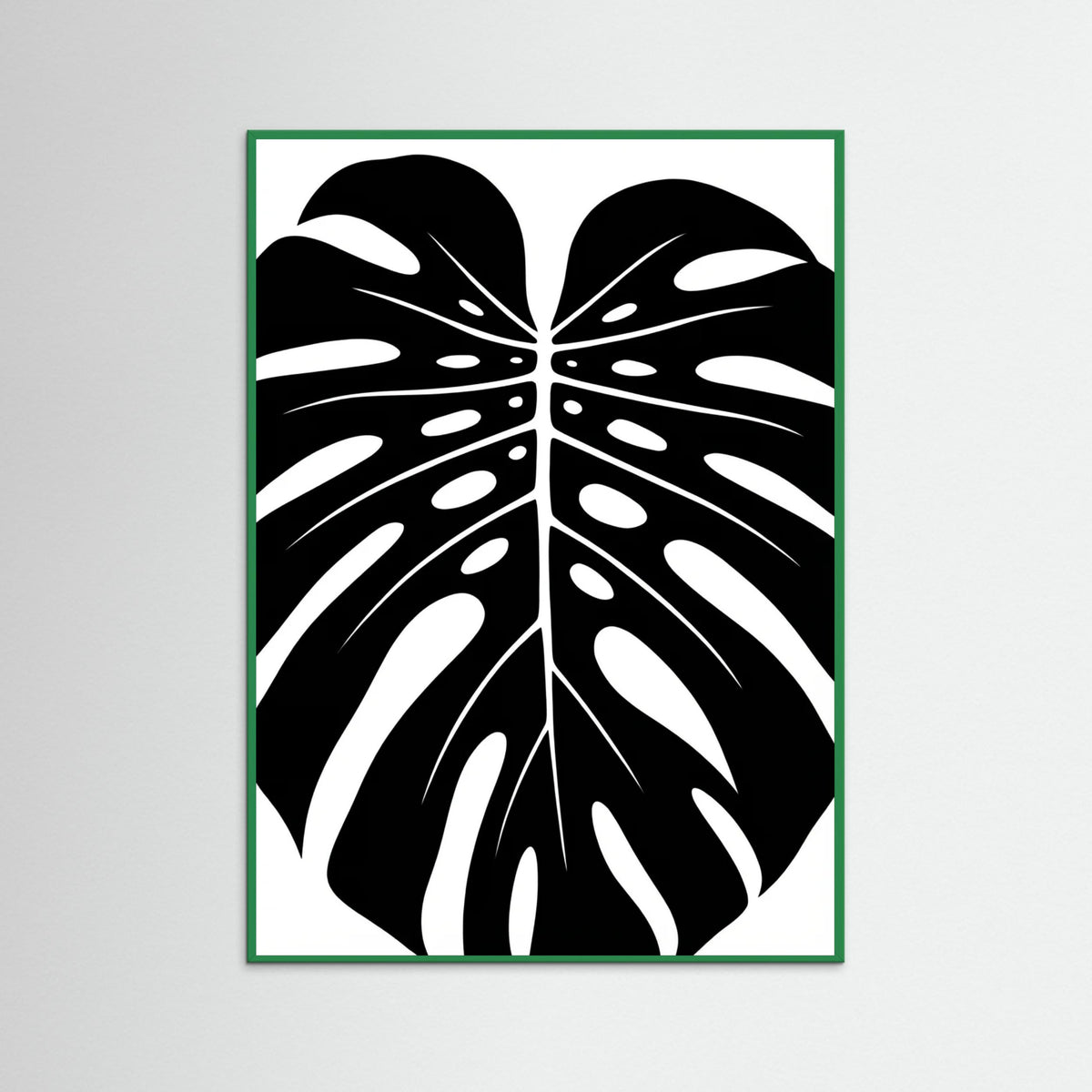 Green Wood Frond Silhouettes