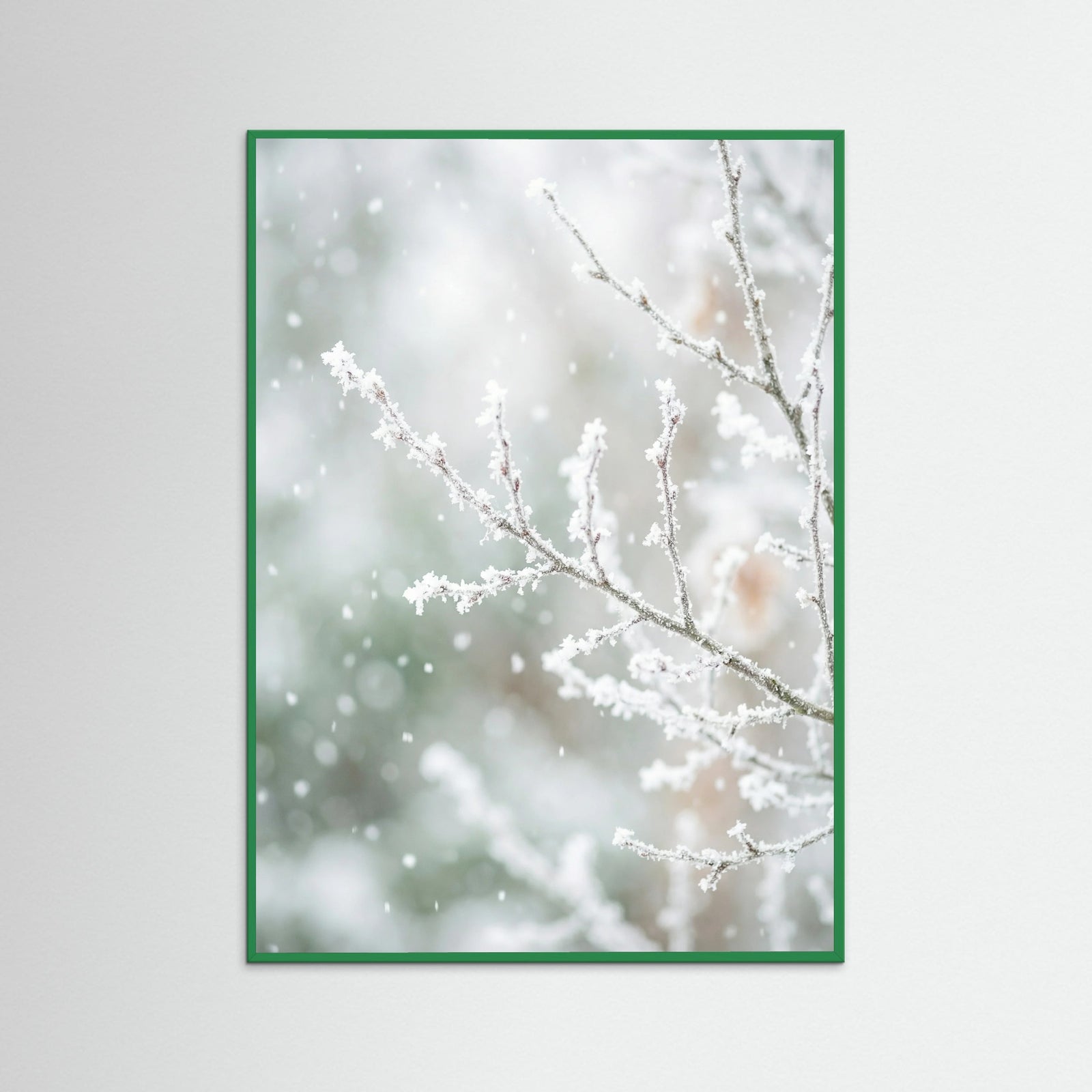 Green Wood Frosted Pines