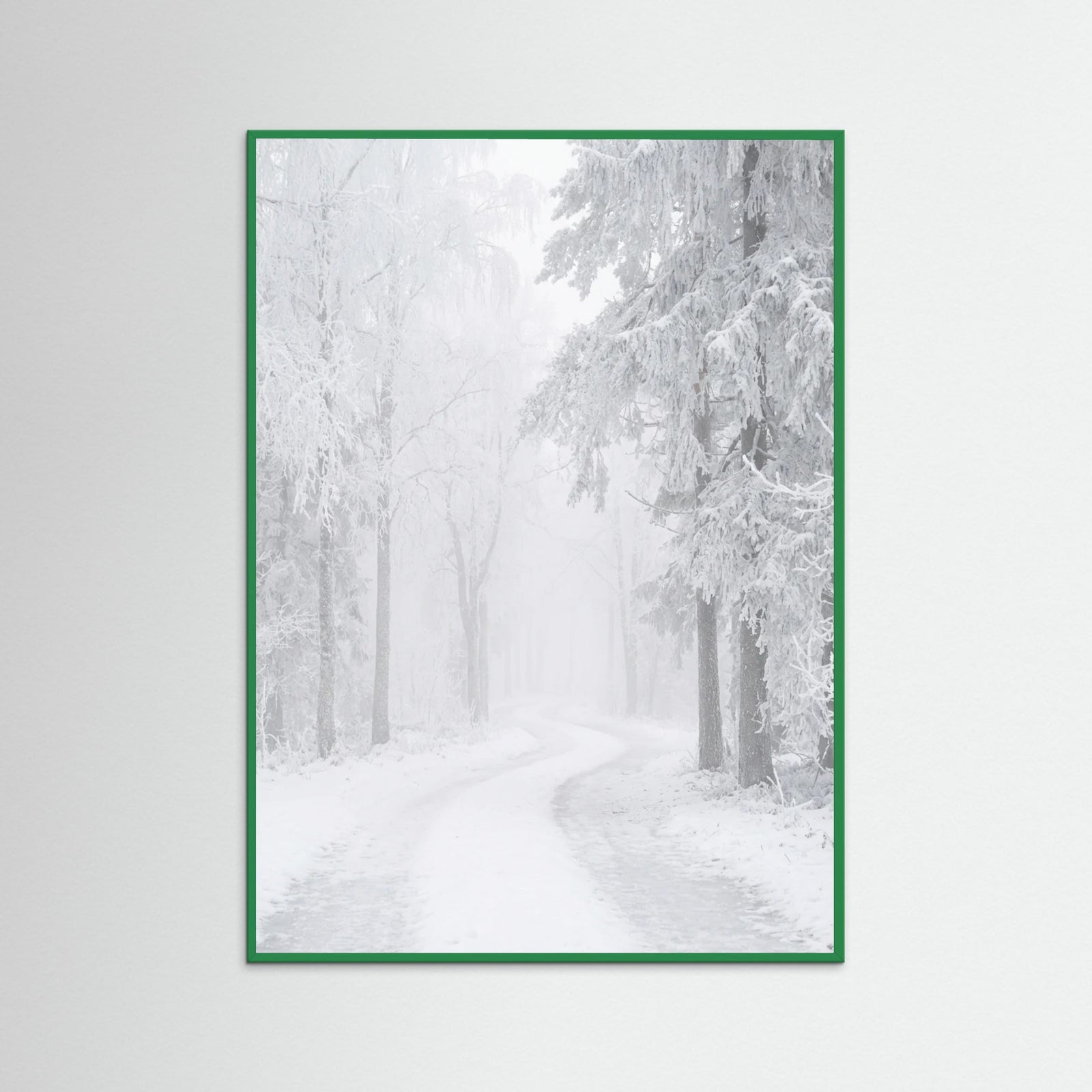 Green Wood Frozen Calm