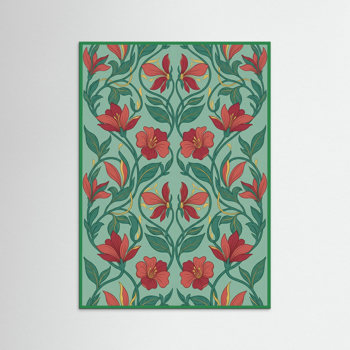 Green Wood Fruitful Pattern