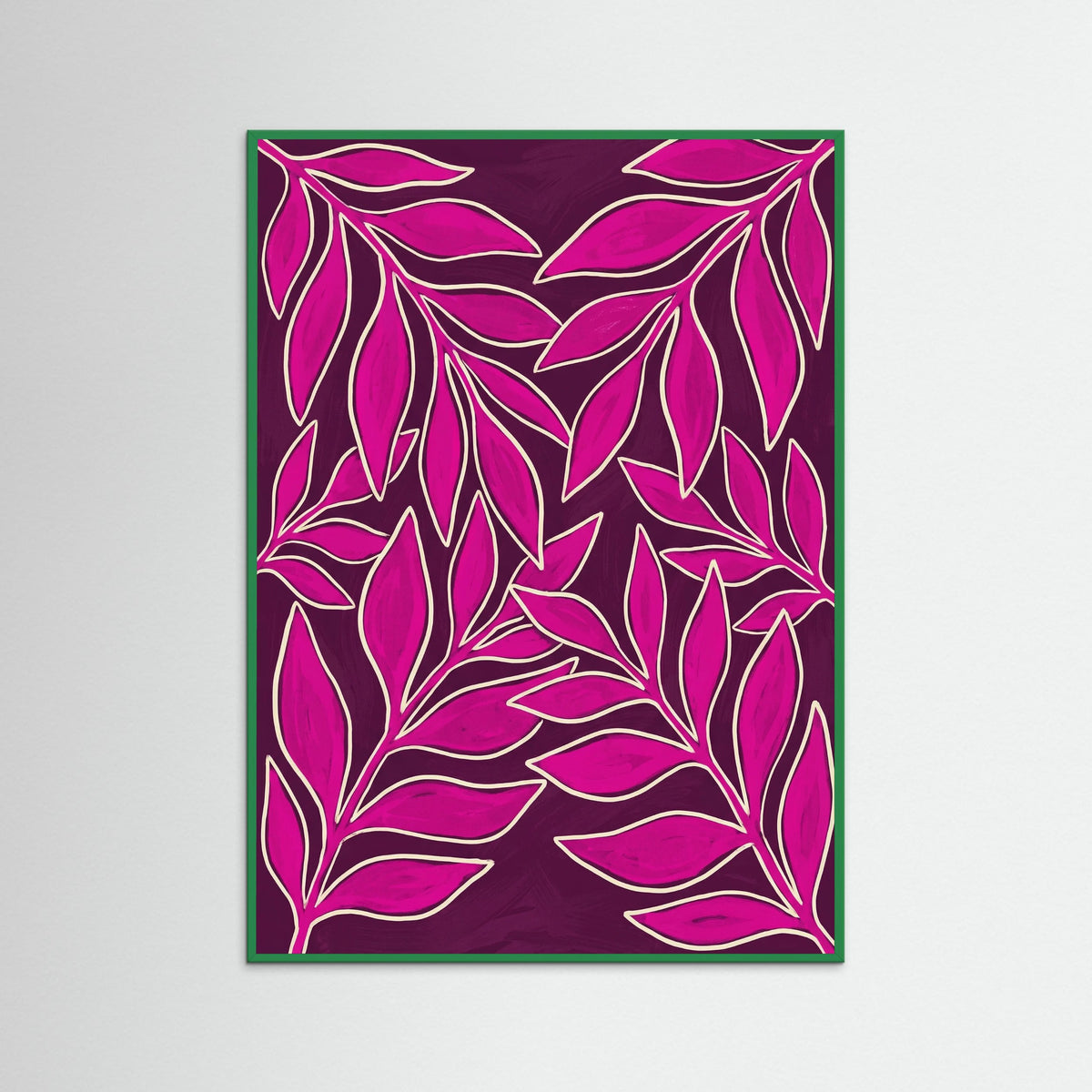 Green Wood Fuchsia Blooms