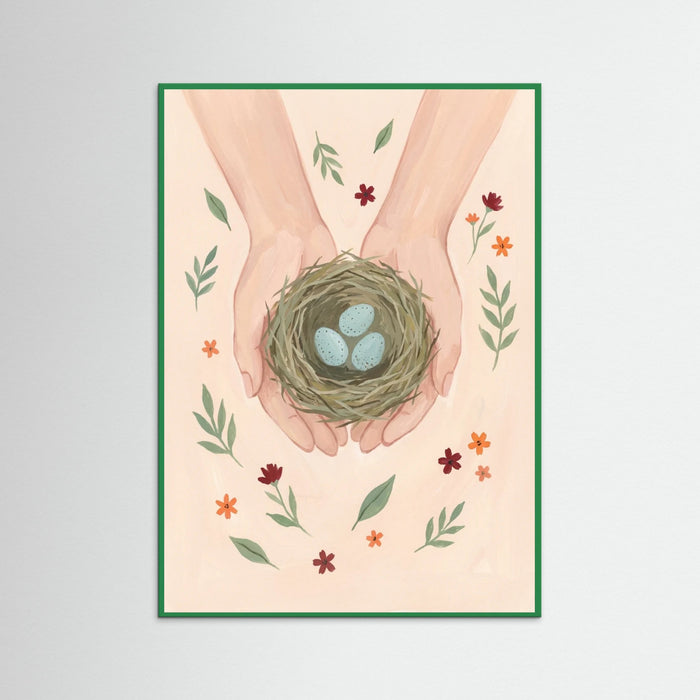 Green Wood Gentle Blooms
