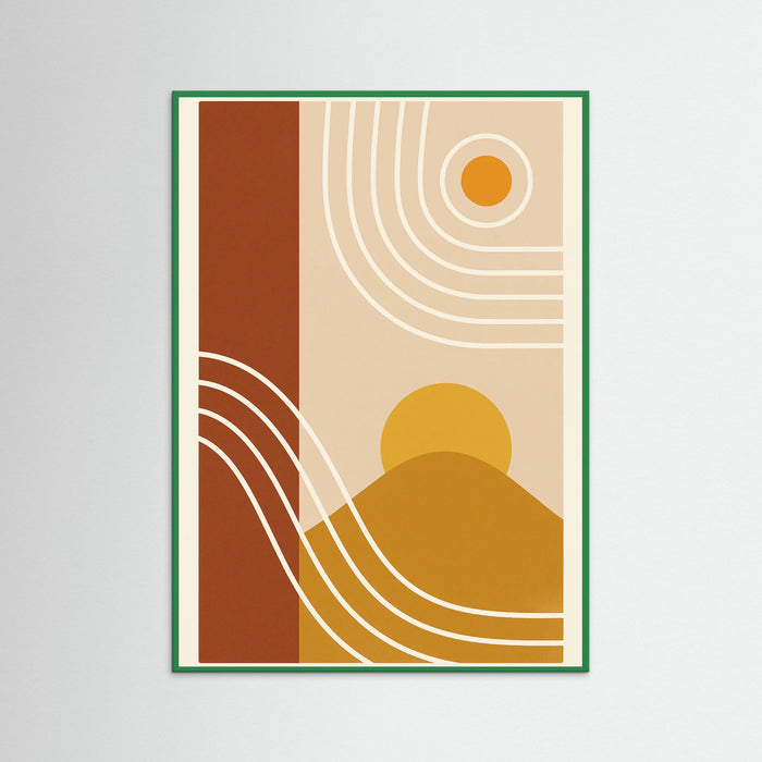 Green Wood Geometric Arches