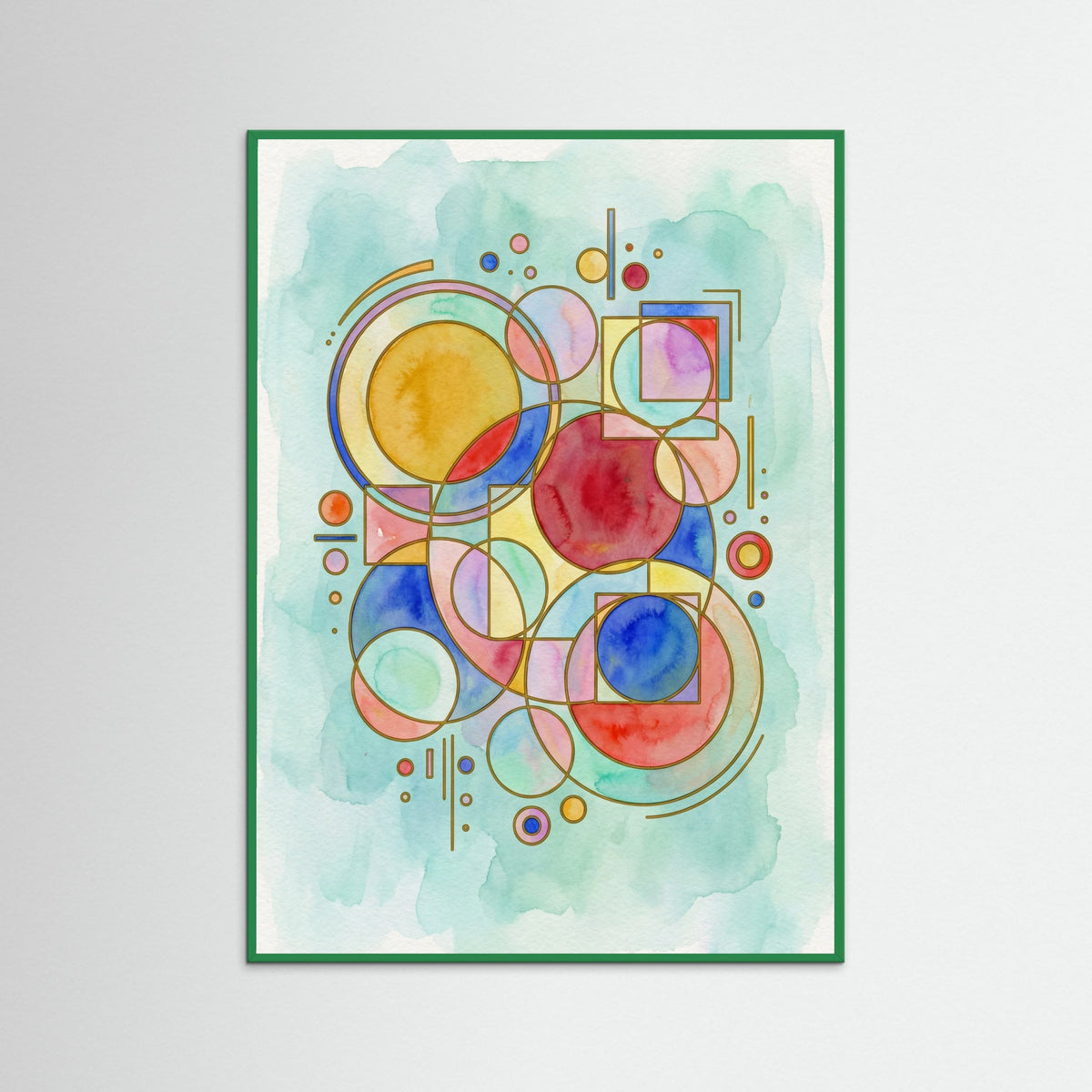 Green Wood Geometric Harmony