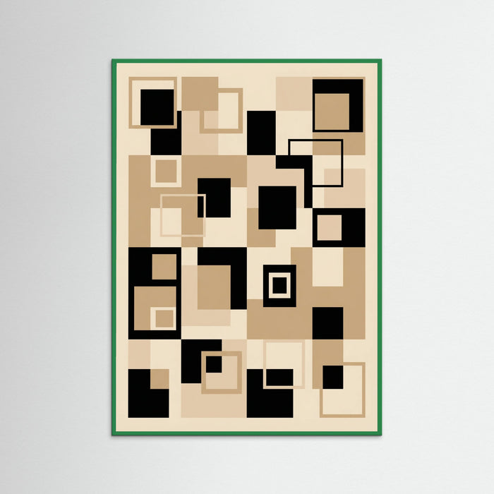 Green Wood Geometric Rhythm