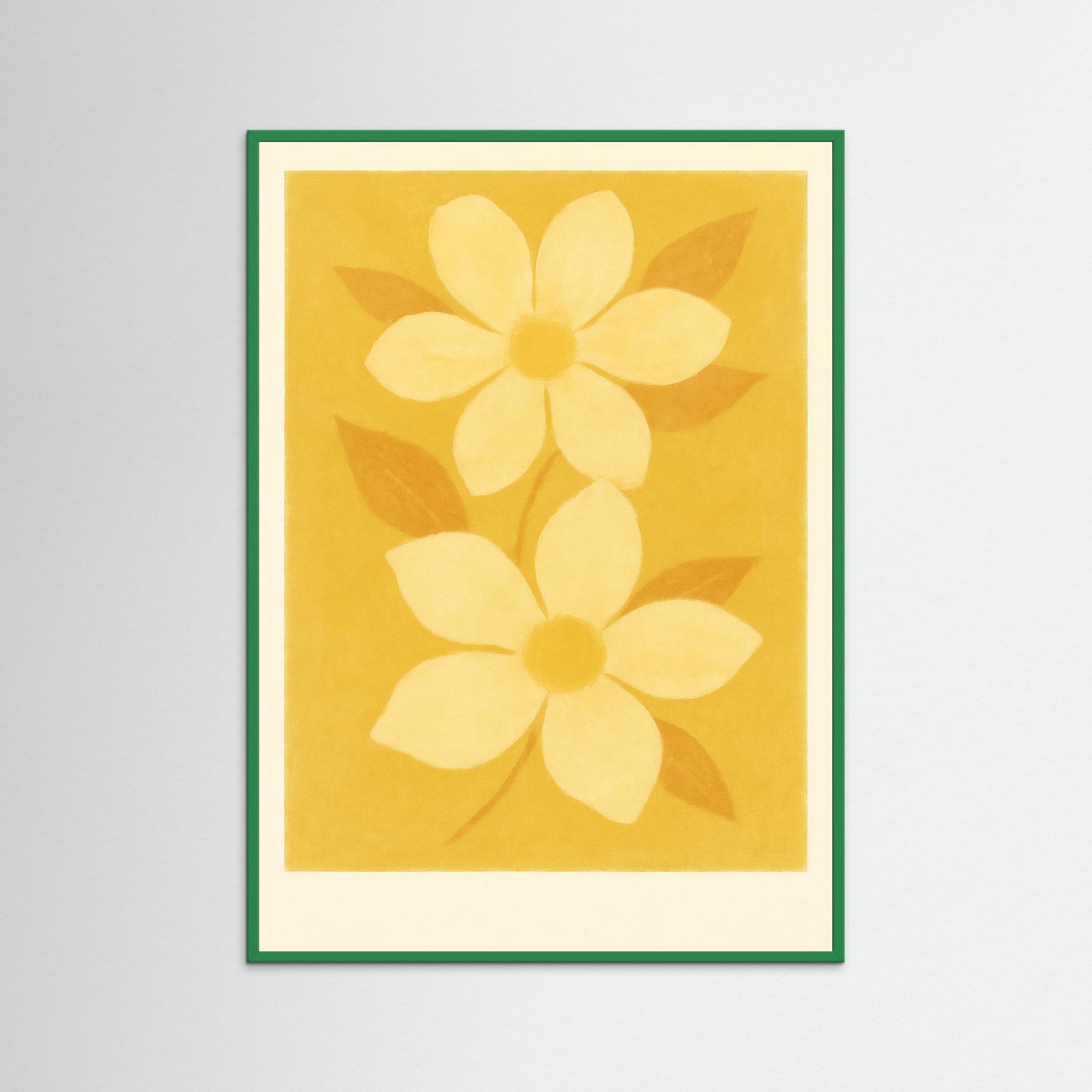 Green Wood Golden Bloom