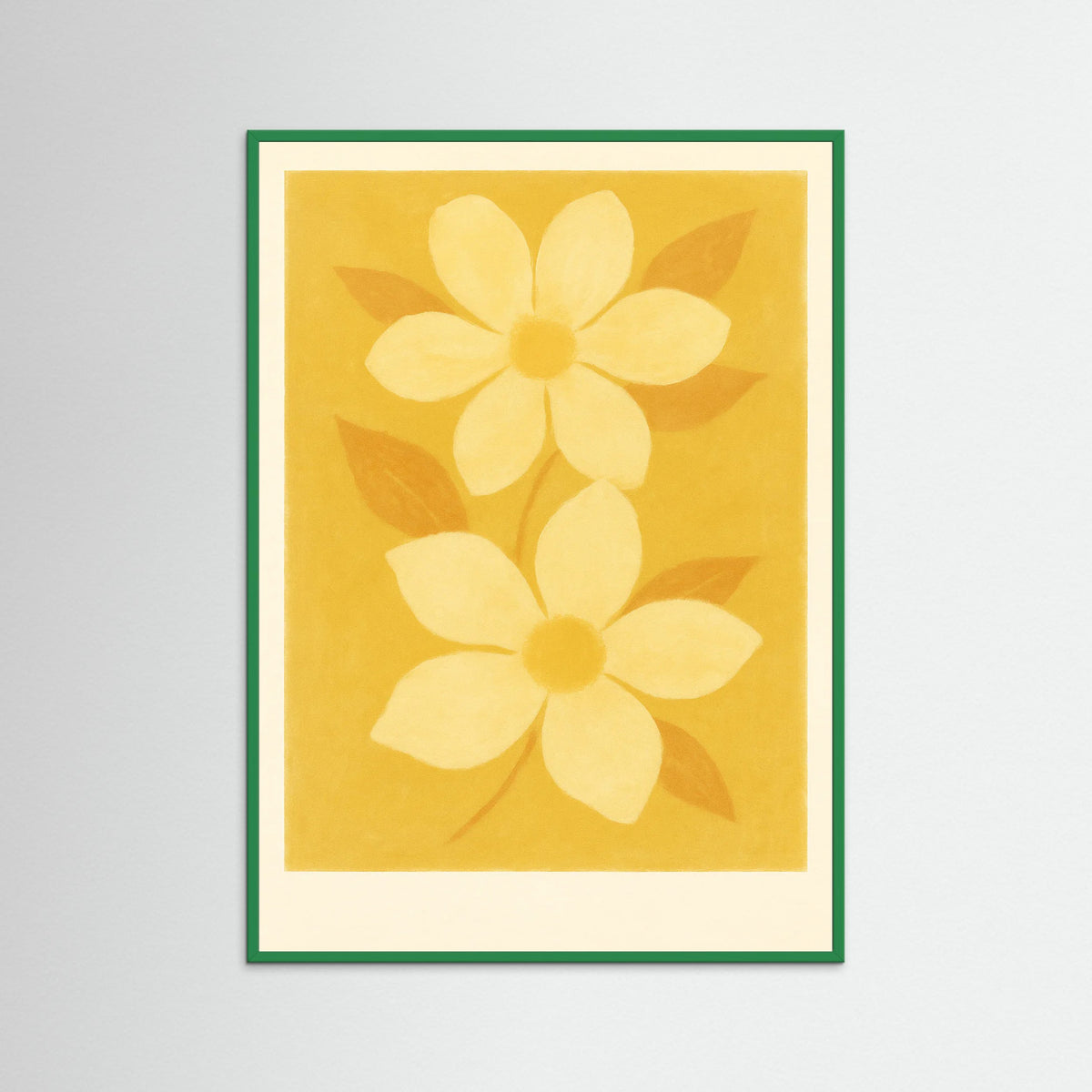 Green Wood Golden Bloom