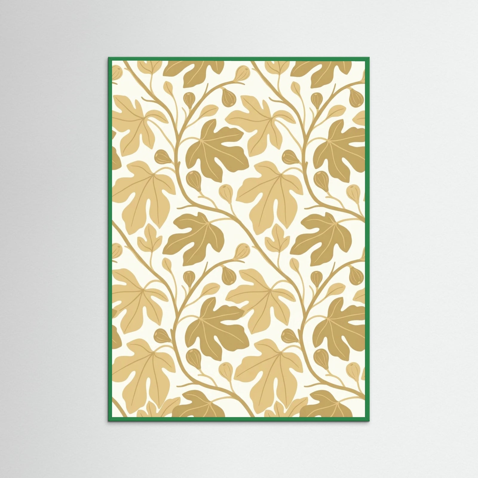 Green Wood Golden Botanical Harmony