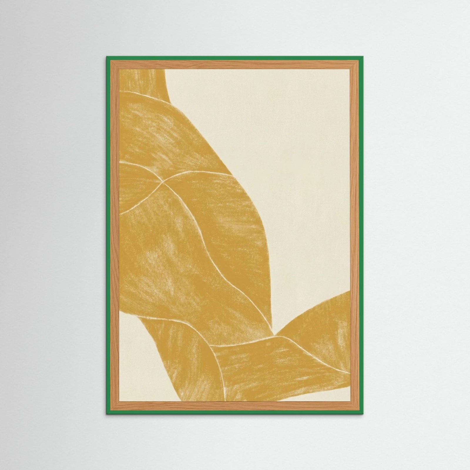 Green Wood Golden Flow Mustardyellow