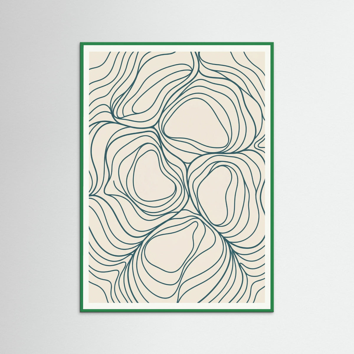 Green Wood Golden Flow