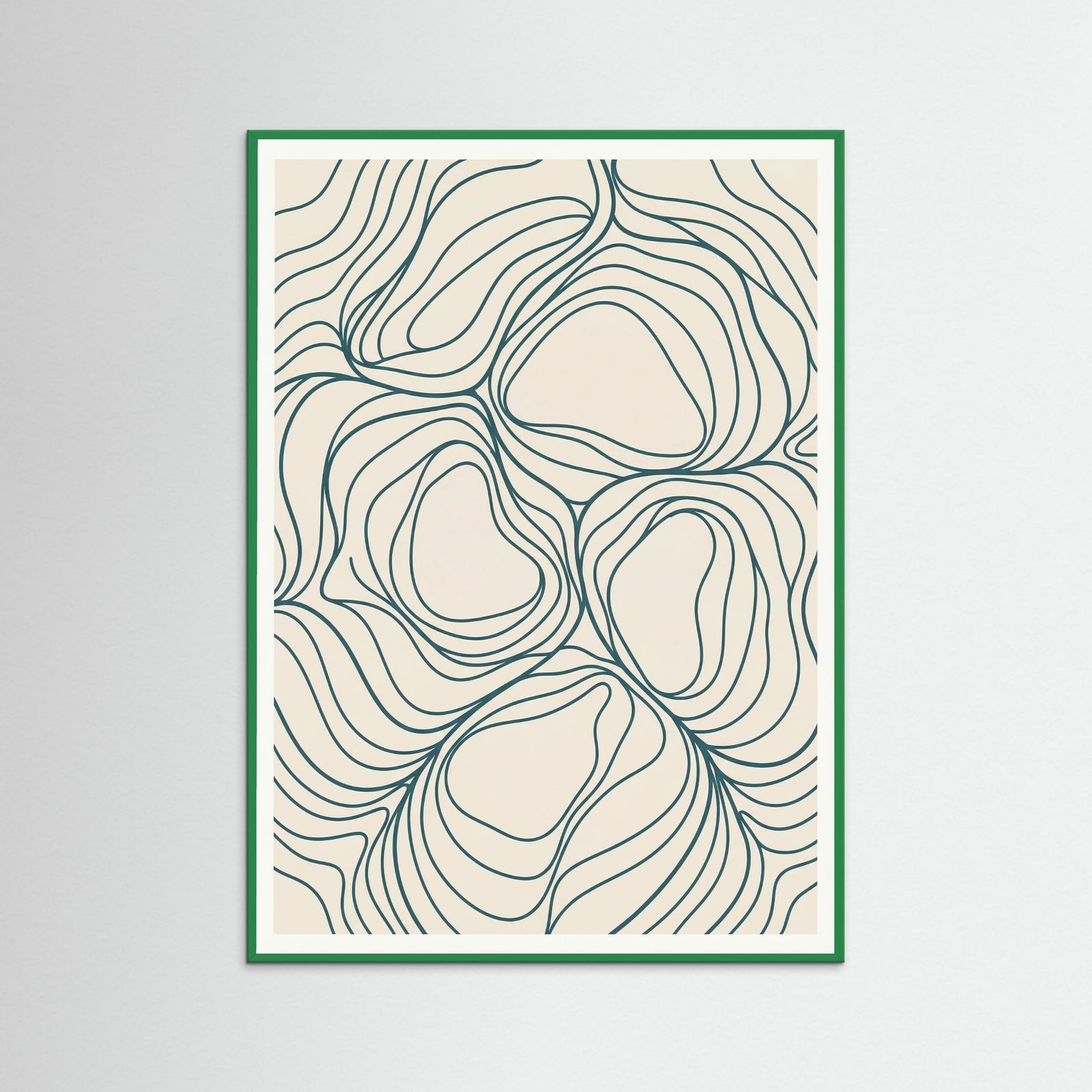 Green Wood Golden Flow