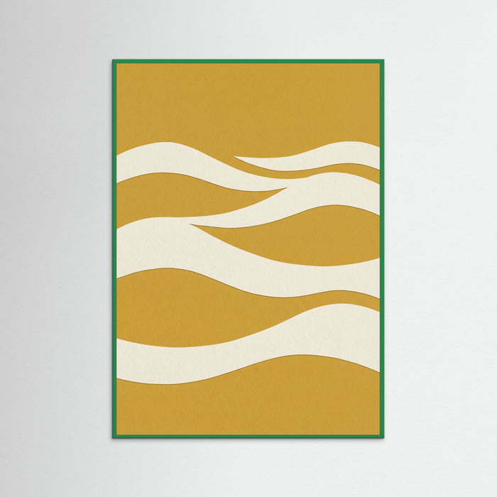 Green Wood Golden Fronds