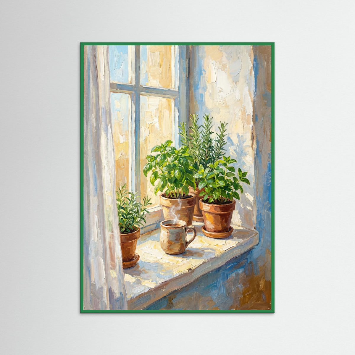 Green Wood Golden Kitchen Serenity