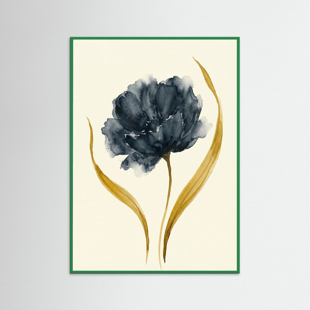 Green Wood Golden Midnight Bloom