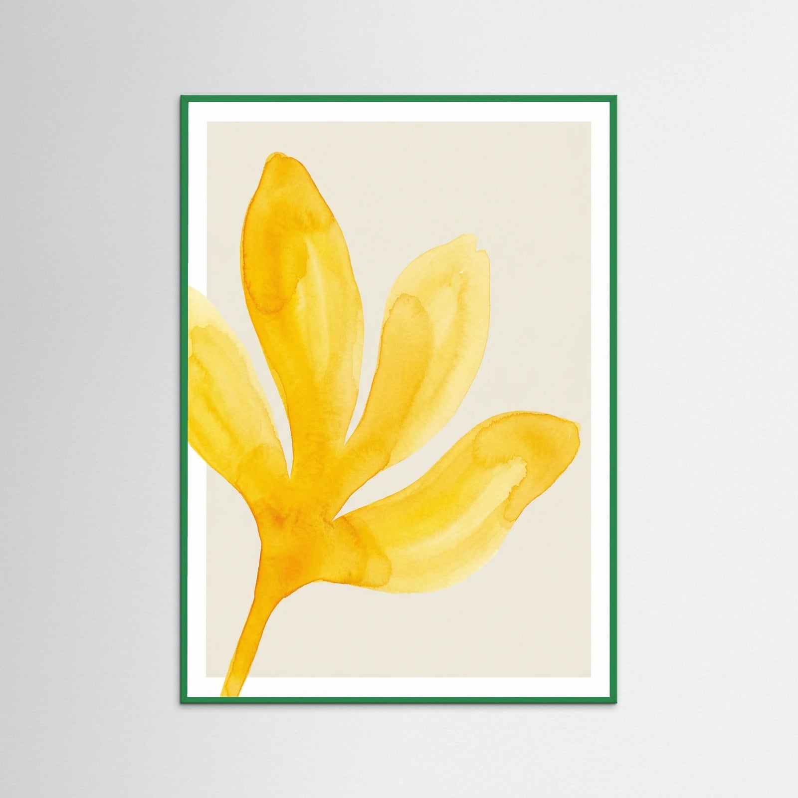 Green Wood Golden Organic Forms