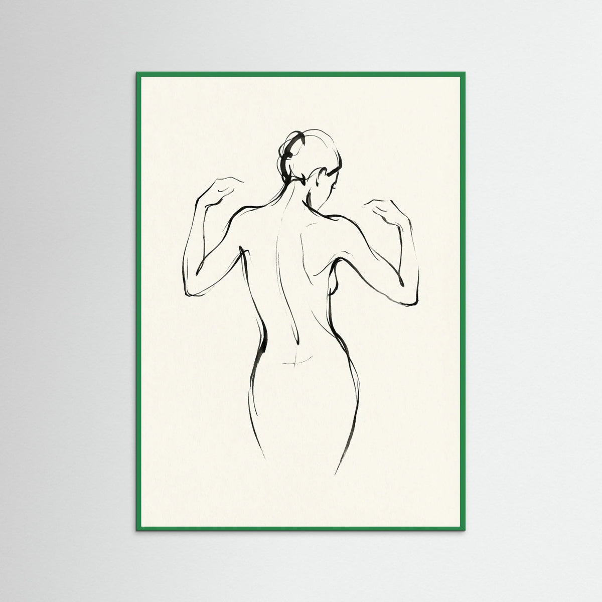 Green Wood Graceful Pose