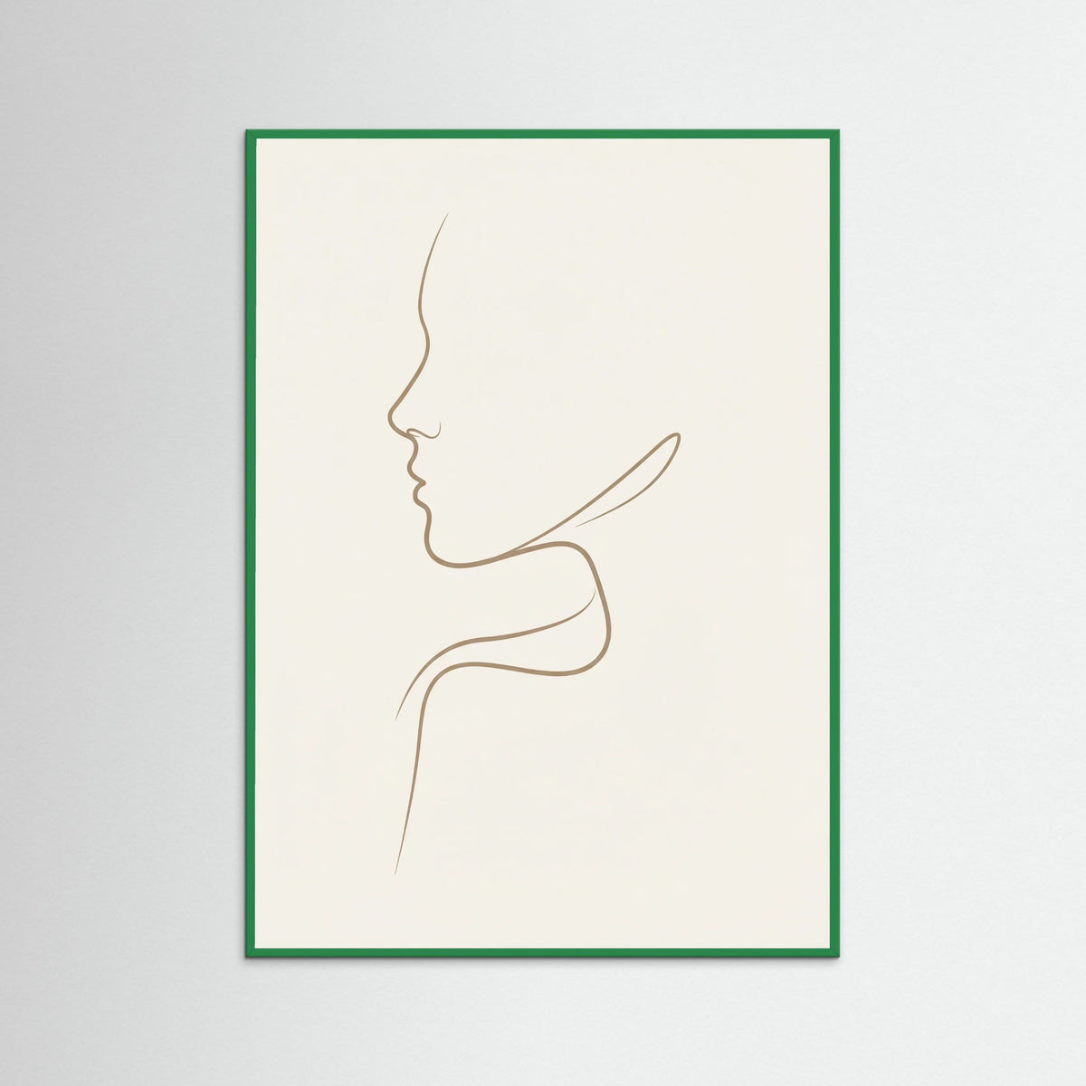 Green Wood Graceful Silhouette